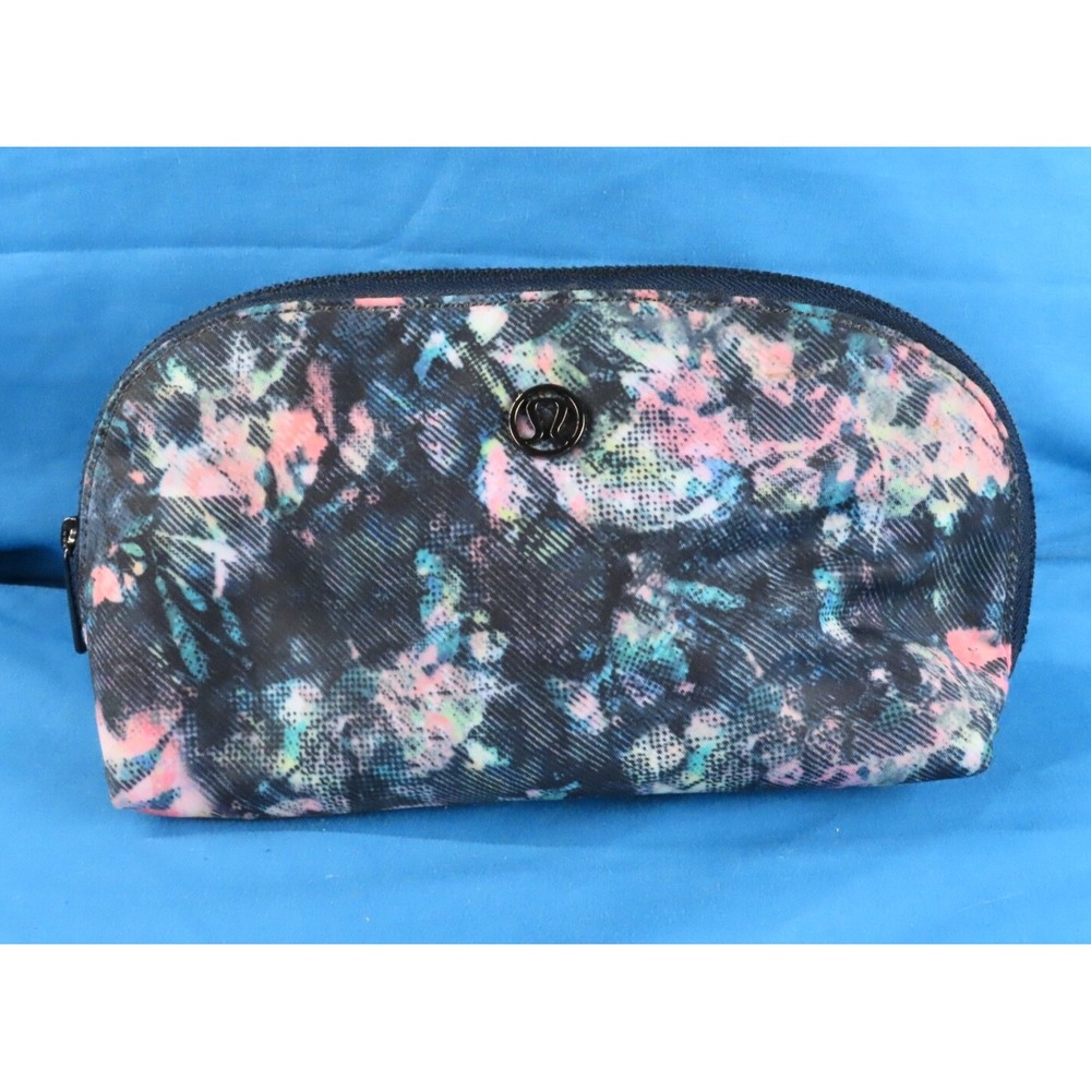 LULULEMON Sun Up Sun Down MINI POUCH BAG CASE Dappled Daze Multi BLACK/BLUE/PINK
